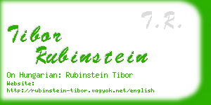 tibor rubinstein business card